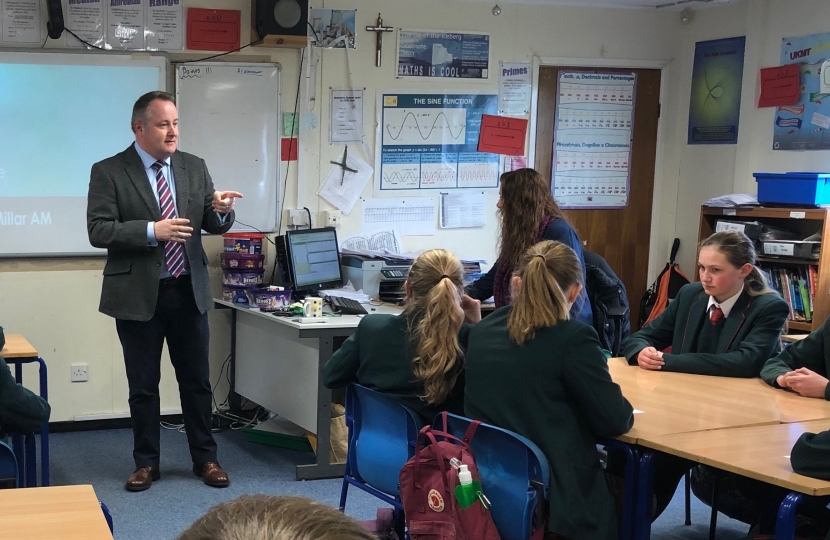 Denbighshire school children give AM a grilling