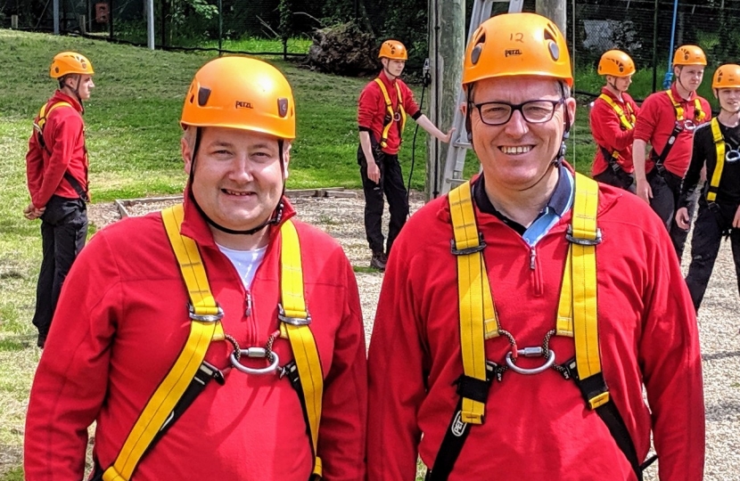 Adventurous AM takes part in activities at RAF training centre