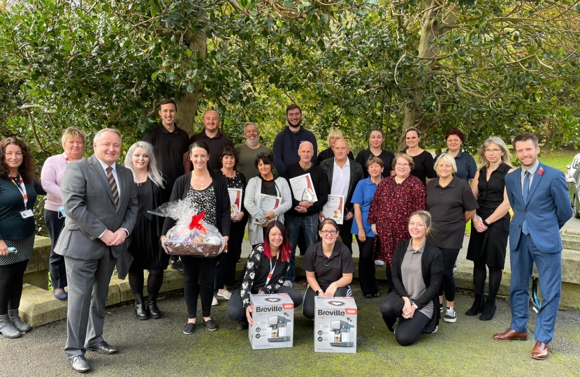 Senedd Members Visit Eithinog Care Home