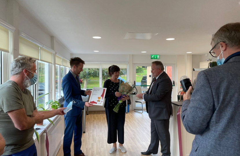 Senedd Members Visit Eithinog Care Home