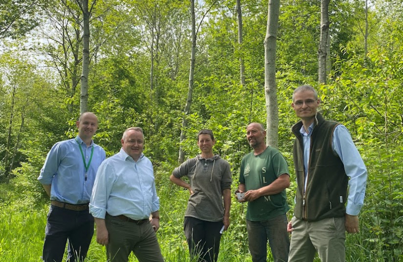 MS discusses plight of Red Squirrel during visit to local woodland