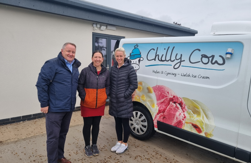 Ruthin ice cream business delights MS