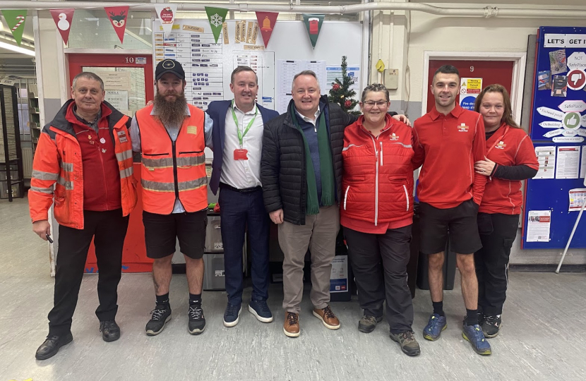 Big thanks delivered to Denbighshire postal workers