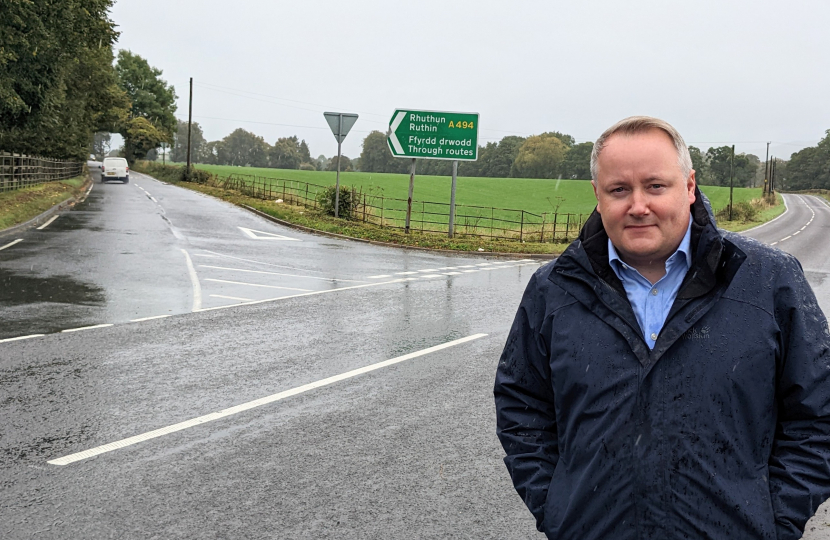 MS fights for Denbighshire road improvements