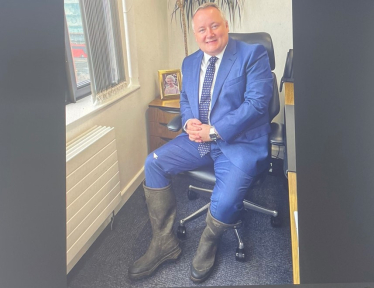 MS wears wellies in Senedd to show support for farmers