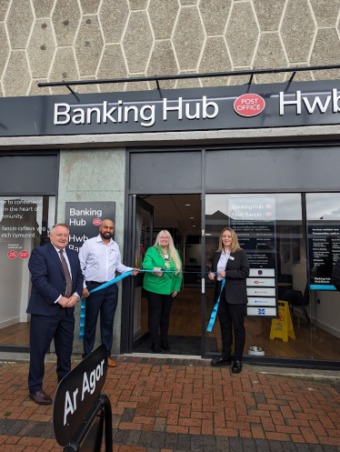MS speaks at official opening of new Abergele Banking Hub